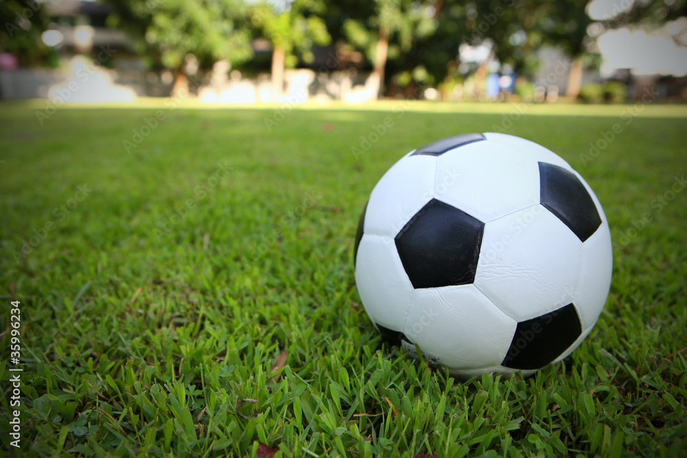 Football on grass