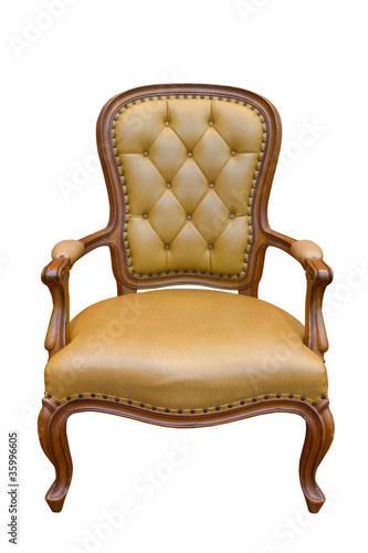 Brown luxury armchair