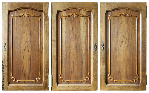 Wooden doors set