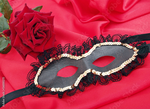 mask with the rose