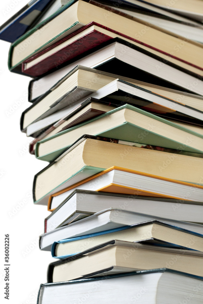 Stack of books isolated on white background Stack of books isolated on white background