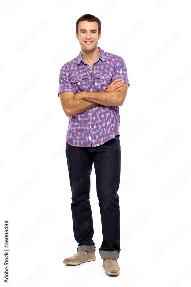Young man standing Young man standing