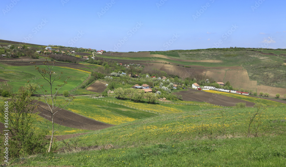 Transylvanian hilly landscape