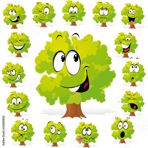 tree with many expressions