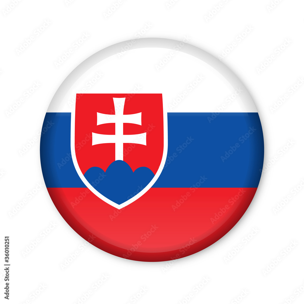 Obraz premium Slowakei - Button