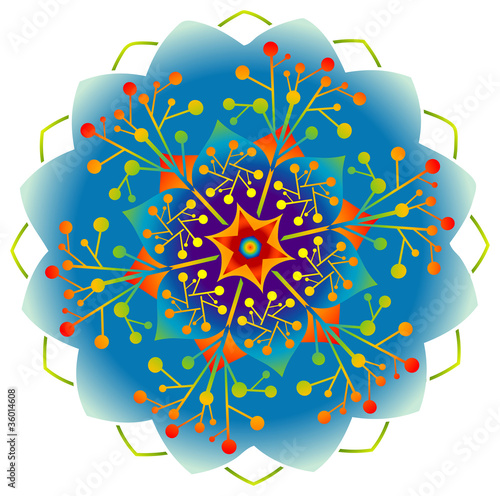 Mandala Energie Couleurs Arc en Ciel