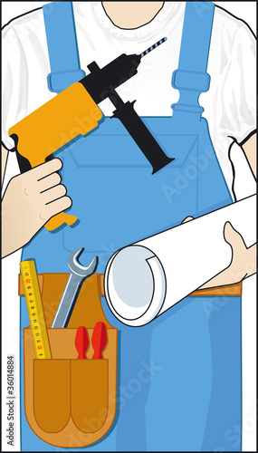 Handwerker mit Wekzeug