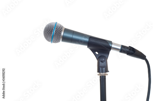 microphone isolated on white photo