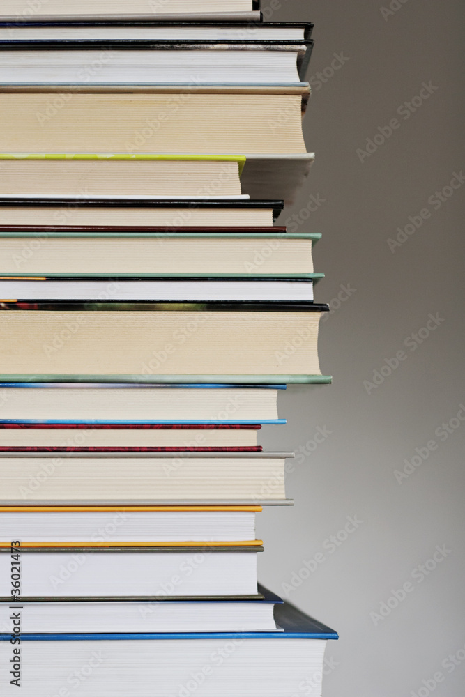 Stack of books isolated on white background Stack of books isolated on white background
