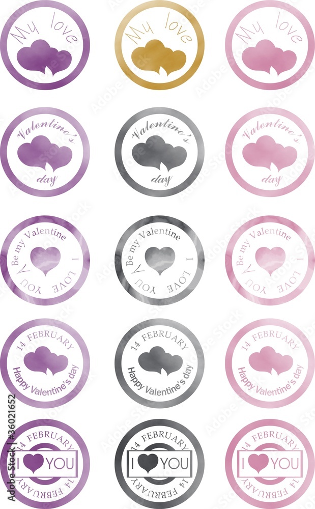stamp for a Valentine’s day with image inside stamp for a Valentine’s day with image inside