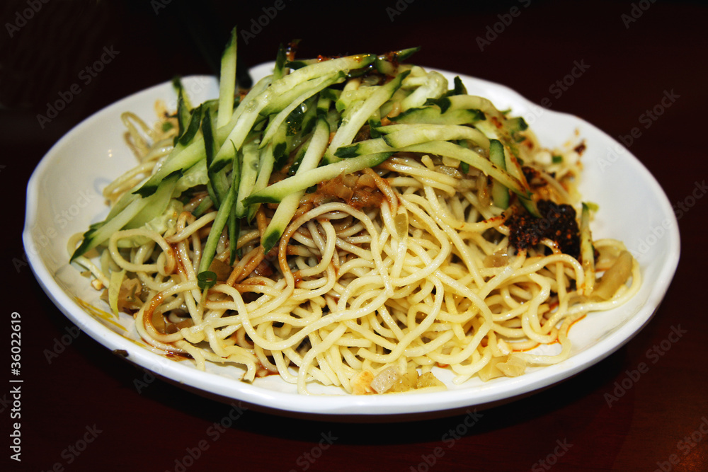 Chinese noodle dish Chinese noodle dish