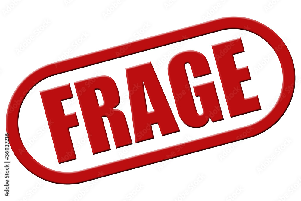 Stempel rot rel FRAGE