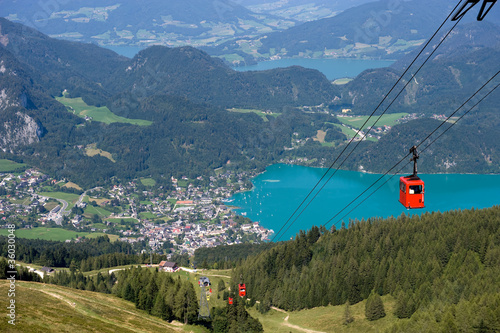 Cableway near Wolfgangsee photo