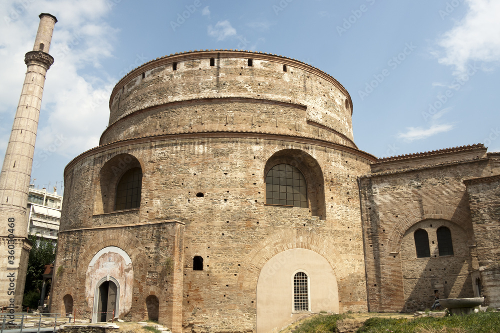 Rotunda of Galerius and minaret - Thessaloniki
