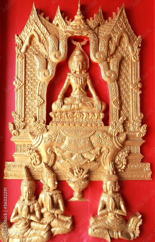 Thai style religion carving