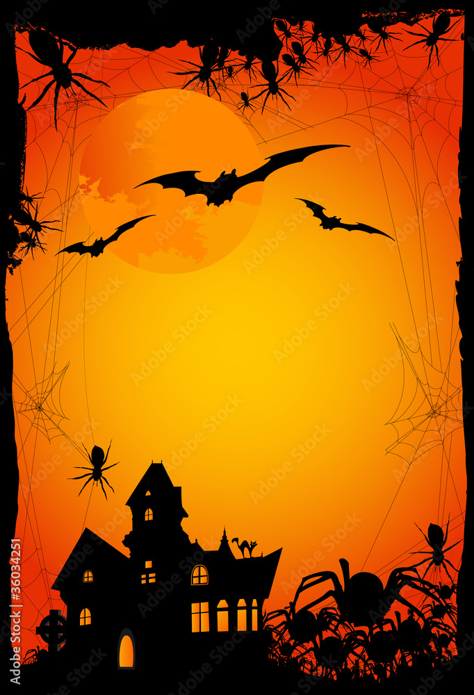 halloween background or invitation