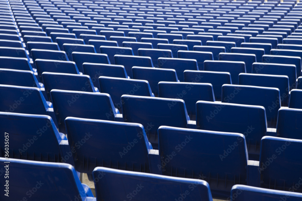Obraz premium Stadium blue seats