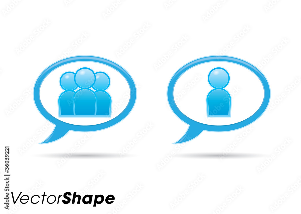 Businessman iniside a communication bubble Businessman iniside a communication bubble