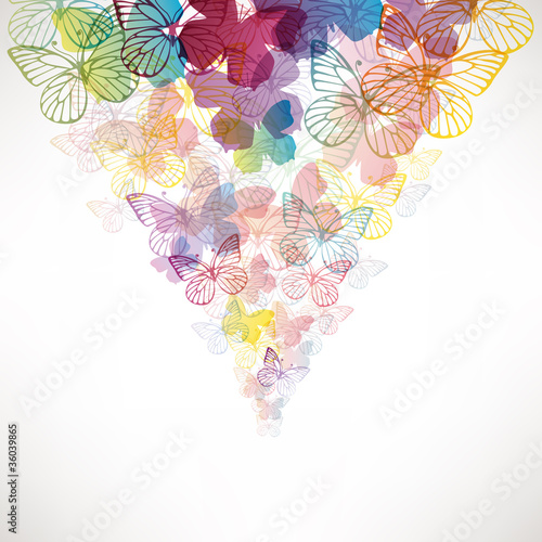abstract background with butterfly