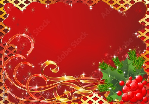 Natale Cartolina Auguri-Christmas Greeting Card-Vector