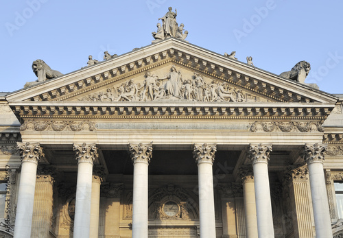 stock-exchange gable, brussels