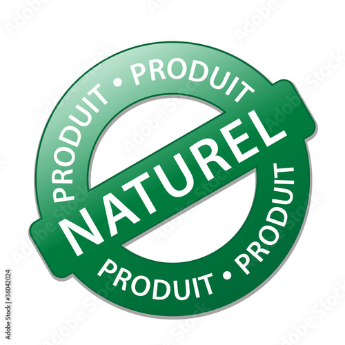 Tampon "PRODUIT NATUREL" (vert écologique biologique diététique)