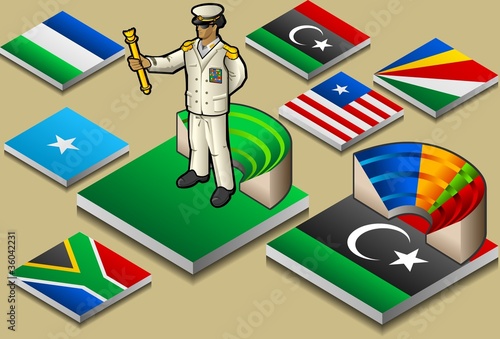 isometric representation of dictatorship or democracy