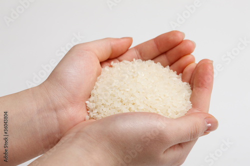 米と手