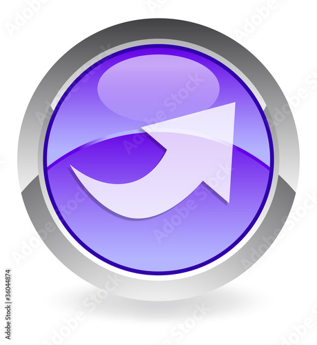 violet vector button "redo"