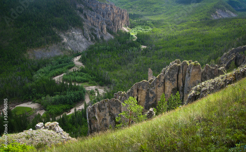 Yakutia, wild mountain landscape