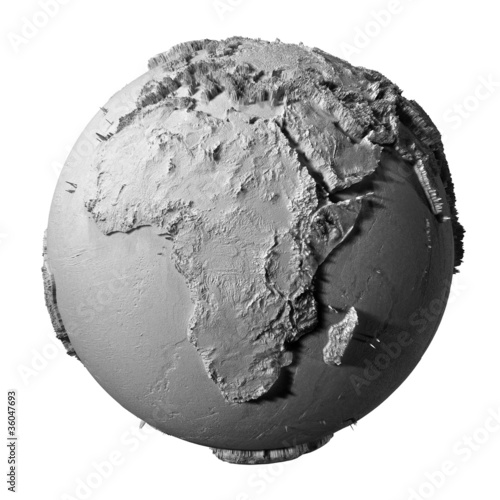 Gray Globe - Africa