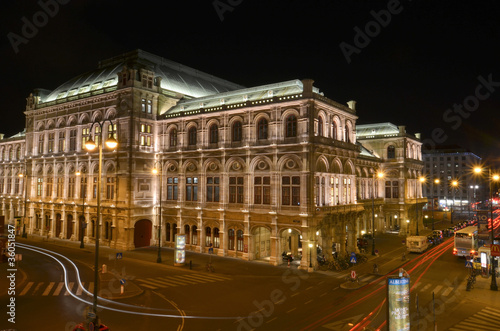 Opéra de Vienne la nuit