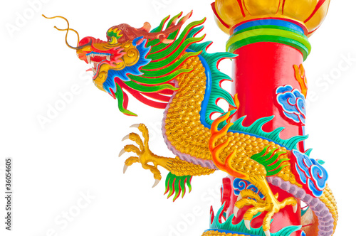 culorful of chinese dragon photo