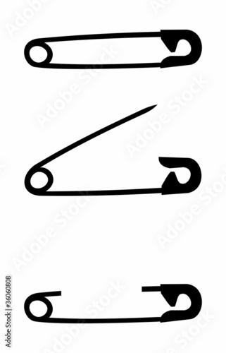 Safety pin isolated