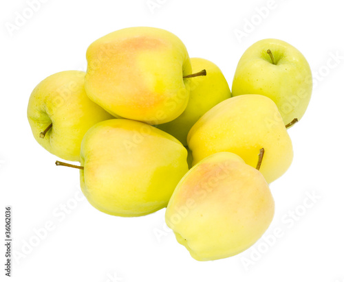 Slika na platnu Golden Delicious apples isolated on white