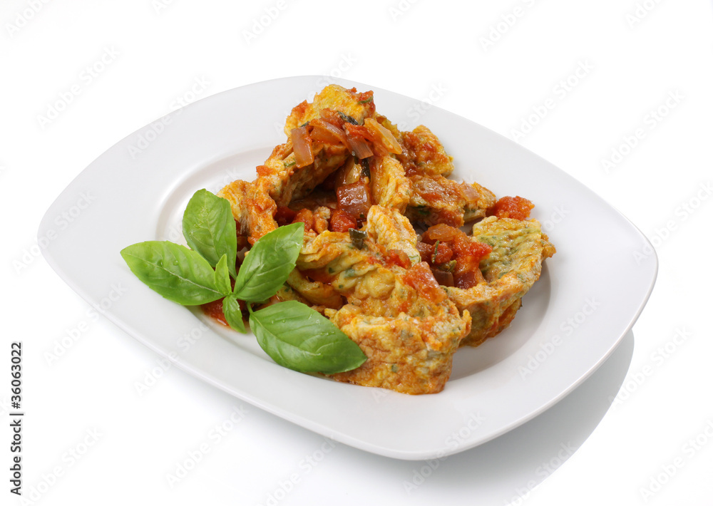 Frittata a fette - Sliced omelette Frittata a fette - Sliced omelette