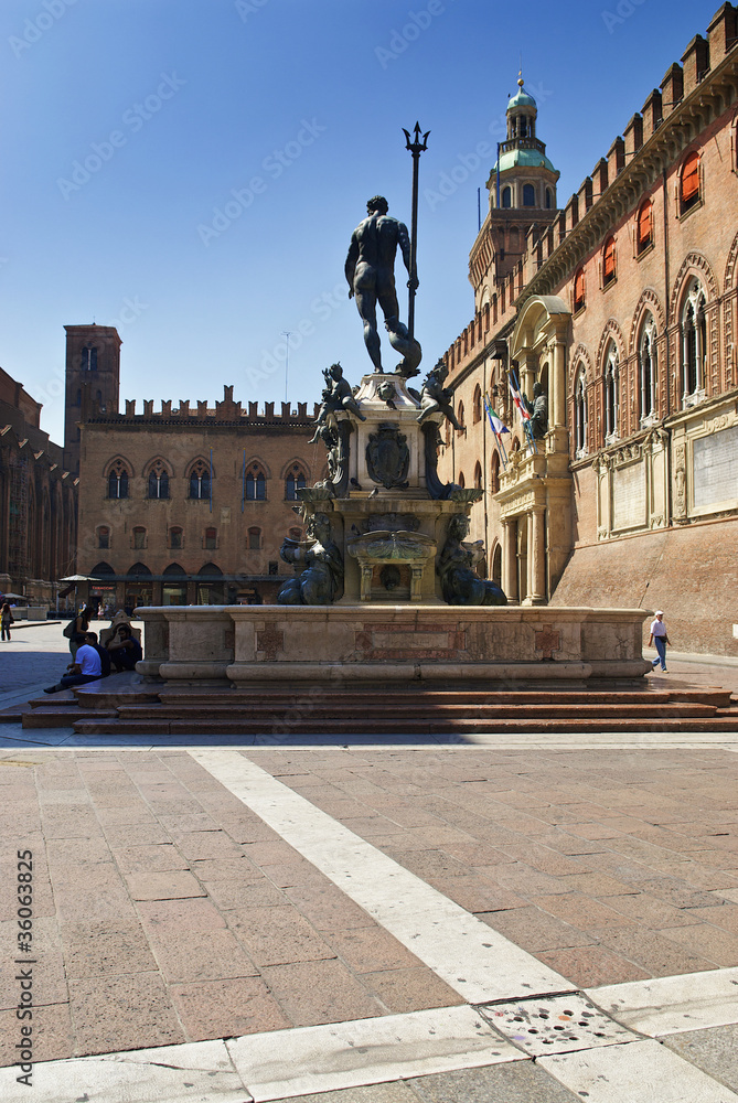 Fototapeta premium Fontana del Nettuno, Bologna