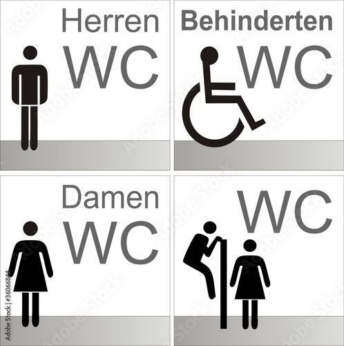 WC-, Toilettenschild