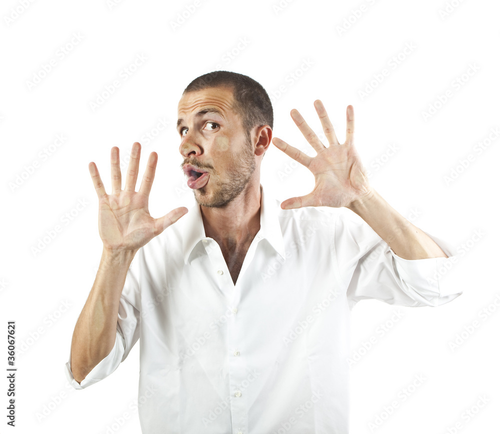 young man crushed on glass young man crushed on glass