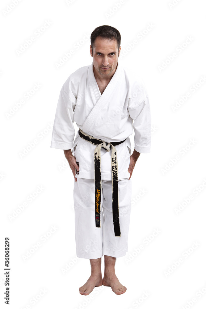 Karate, Verbeugung, Begrüßung, weiß Stock-Foto | Adobe Stock