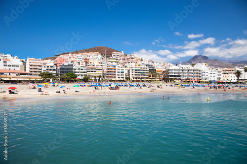 A view of  the Las Vistas s beach,Tenerife,  Spain. © Aleksandar Todorovic