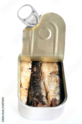 La boîte de sardines ouverte