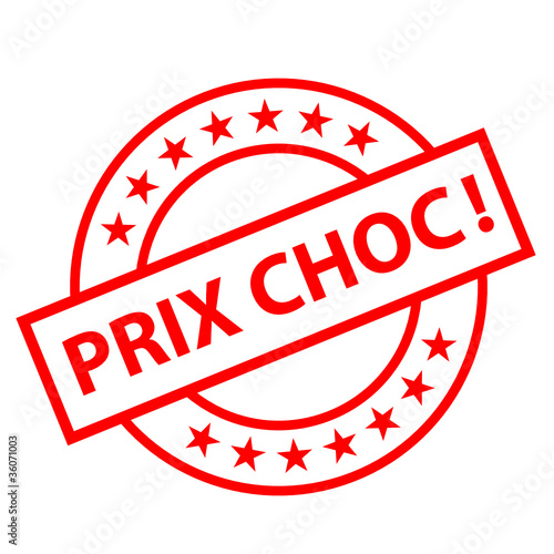Tampon "PRIX CHOC" (soldes déstockage promotions offre spéciale)