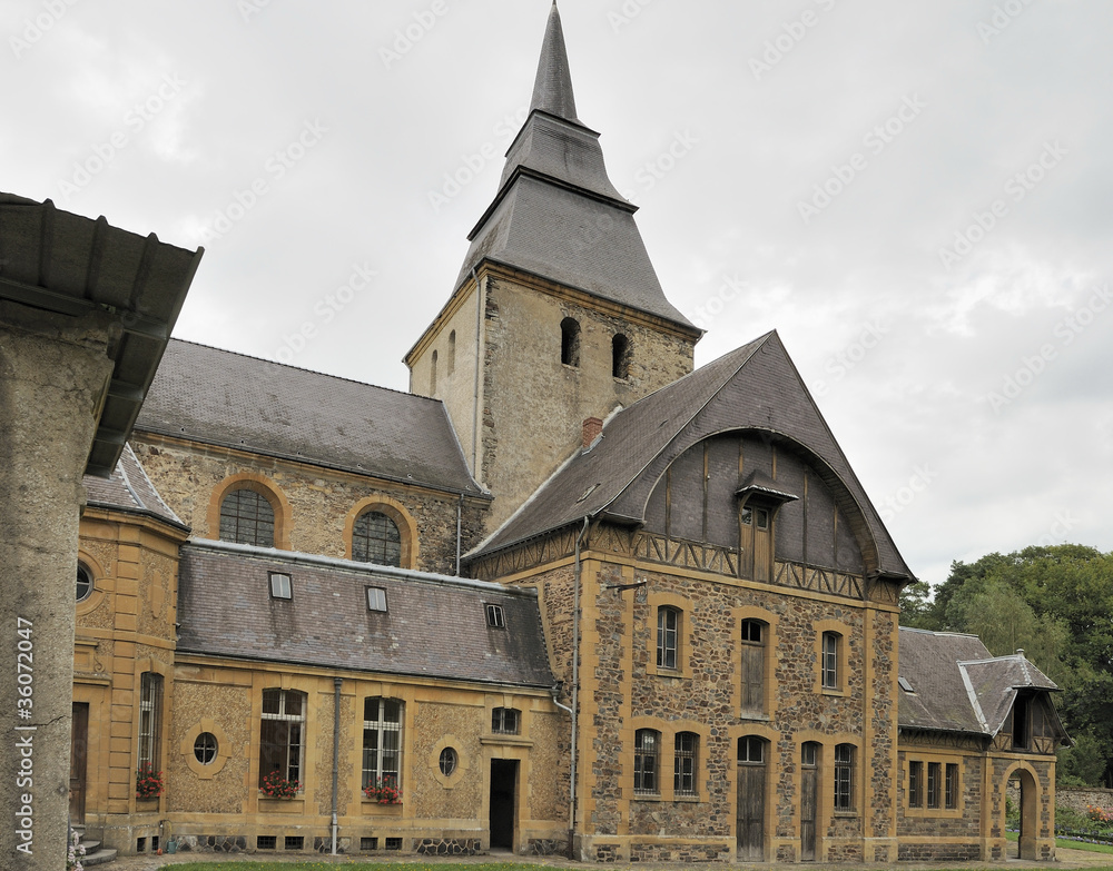 laval dieu abbey , south side, montherme'