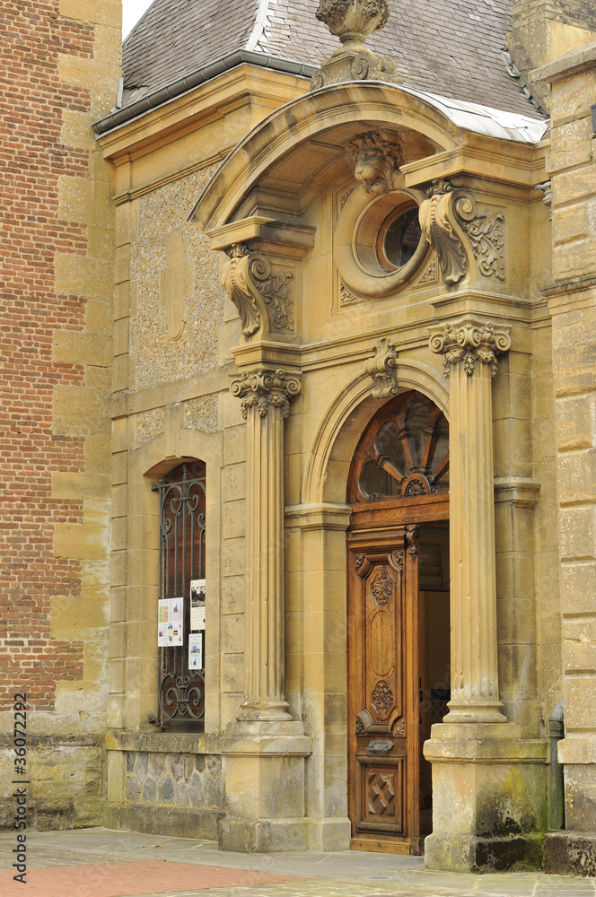 Obraz premium laval dieu abbey portal, montherme'