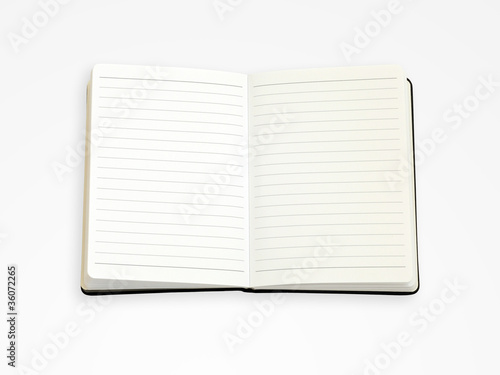 Empty note book
