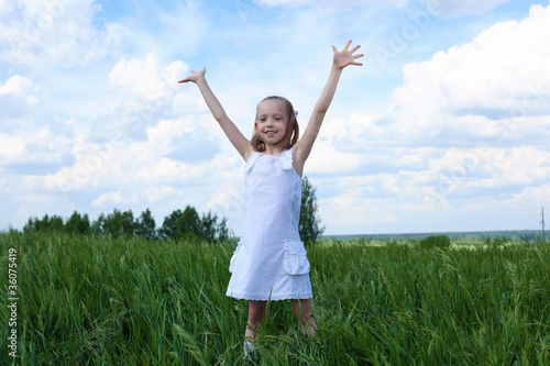 little girl outdoors © Sergey Nivens