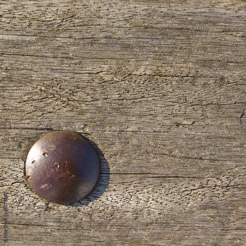 Wood texture with tack
