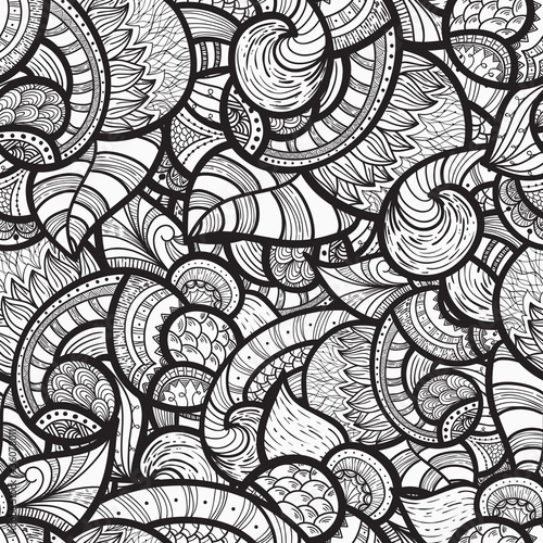 vector seamless ethnic doodle pattern