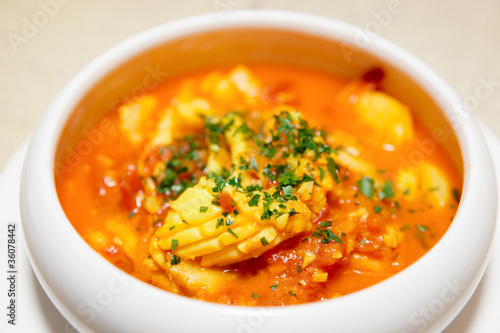 Mediterranean seafood soup